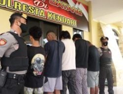 5 Pelaku Penyerangan Rental PS di Kendari Dibekuk Polisi