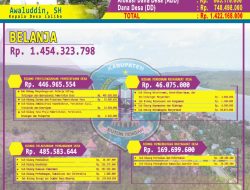 2022, Desa Lalibo Bangun Pagar Seragam dan Lampu Jalan