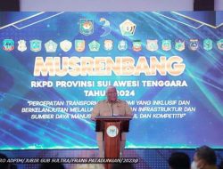 Musrenbang RKPD 2024, Gubernur Ali Mazi Sampaikan Empat Aspek Pembahasan Utama