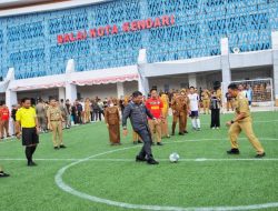 Rangkaikan HUT Kota Kendari, Pj Wali Kota Buka Turnamen Futsal Antar OPD