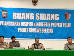 Langgar Kode Etik, 2 Personel Polres Konsel Diberhentikan