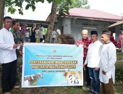 DPC INSA Kendari Sinergi dengan Danlanal Salurkan Hewan Kurban kepada Masyarakat yang Membutuhkan