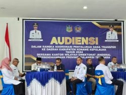 Dorong Realisasi Dana Trasfer, DJPb Sultra Gelar Audiensi Bersama Pemkab Konkep