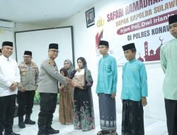 Gelar Safari Ramadan, Kapolda Sultra Beri Santunan dan Perkuat Sinergi