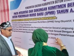 Peringatan Hardiknas di Butur Ditandai dengan Penandatanganan Pakta Integritas Dukungan SPMB