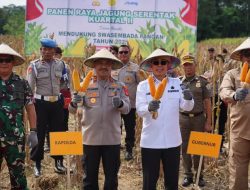 Gubernur Sultra Hadiri Panen Raya Jagung Serentak, Tegaskan Komitmen Swasembada Pangan
