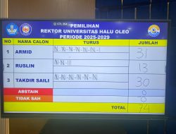 Prof Armid Terpilih sebagai Rektor UHO Periode 2025-2029