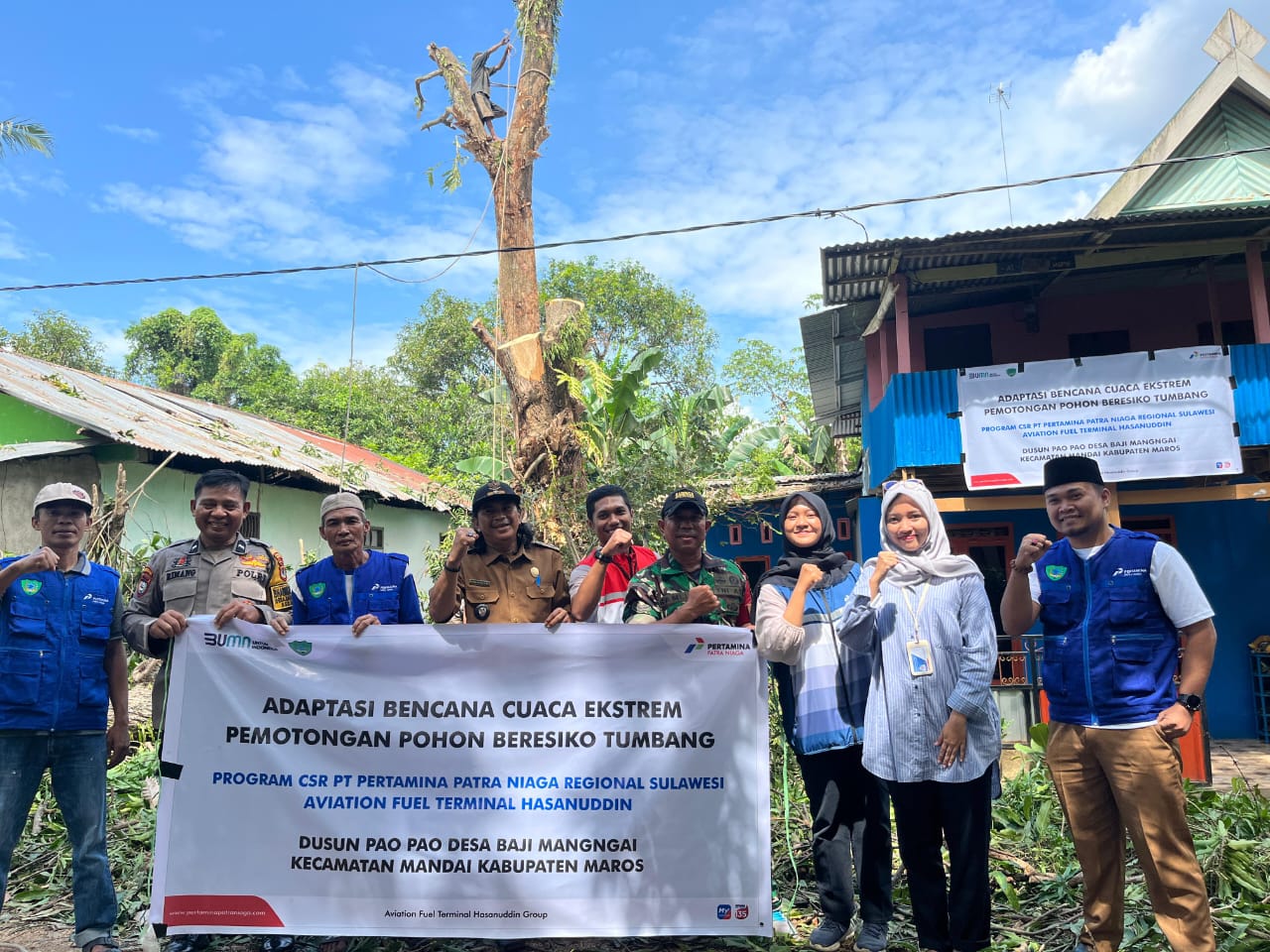 Dukung Adaptasi Iklim, Pertamina Patra Niaga Sulawesi Laksanakan Program Desa Tangguh Bencana