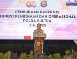 Polda Sultra Tingkatkan Soliditas Internal Lewat Rakernis Gabungan Fungsi Pembinaan dan Operasi