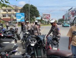 Puluhan Motor di Kendari Terjaring Razia Operasi Patuh Anoa 2025