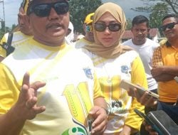 Sambut HUT Ke-11, Pemkab Mubar Gelar Jalan Santai